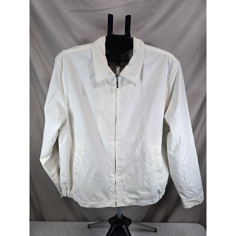 vintage Geoffrey Beene lightweight full-zip collared jacket, designed M